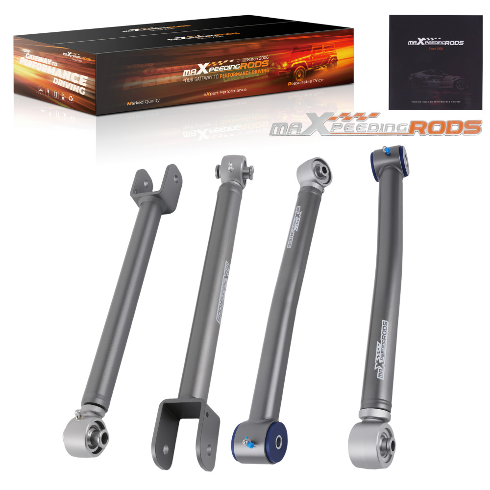 4pcs Front Adjustable Control Arms 0-6 Lift Kit compatible for Jeep Wrangler JK 2007-2018