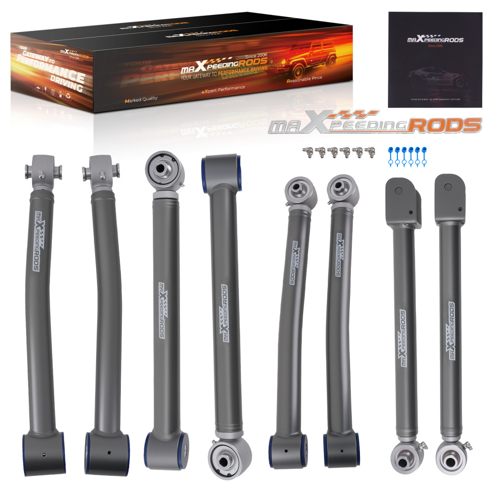 Full Set Adjustable Control Arms 0-6 Lift For 2007-2018 compatible for Jeep Wrangler JK 4WD