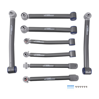 Full Set Adjustable Control Arms 0-6 Lift For 2007-2018 compatible for Jeep Wrangler JK 4WD