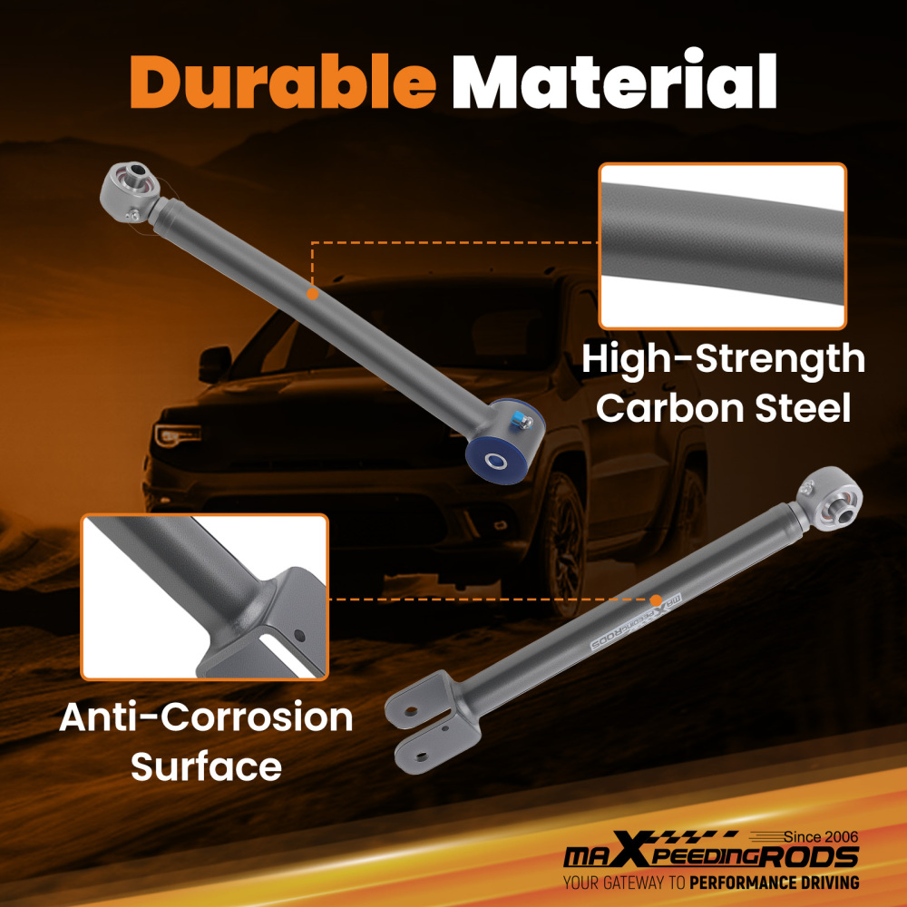 Full Set Adjustable Control Arms 0-6 Lift For 2007-2018 compatible for Jeep Wrangler JK 4WD