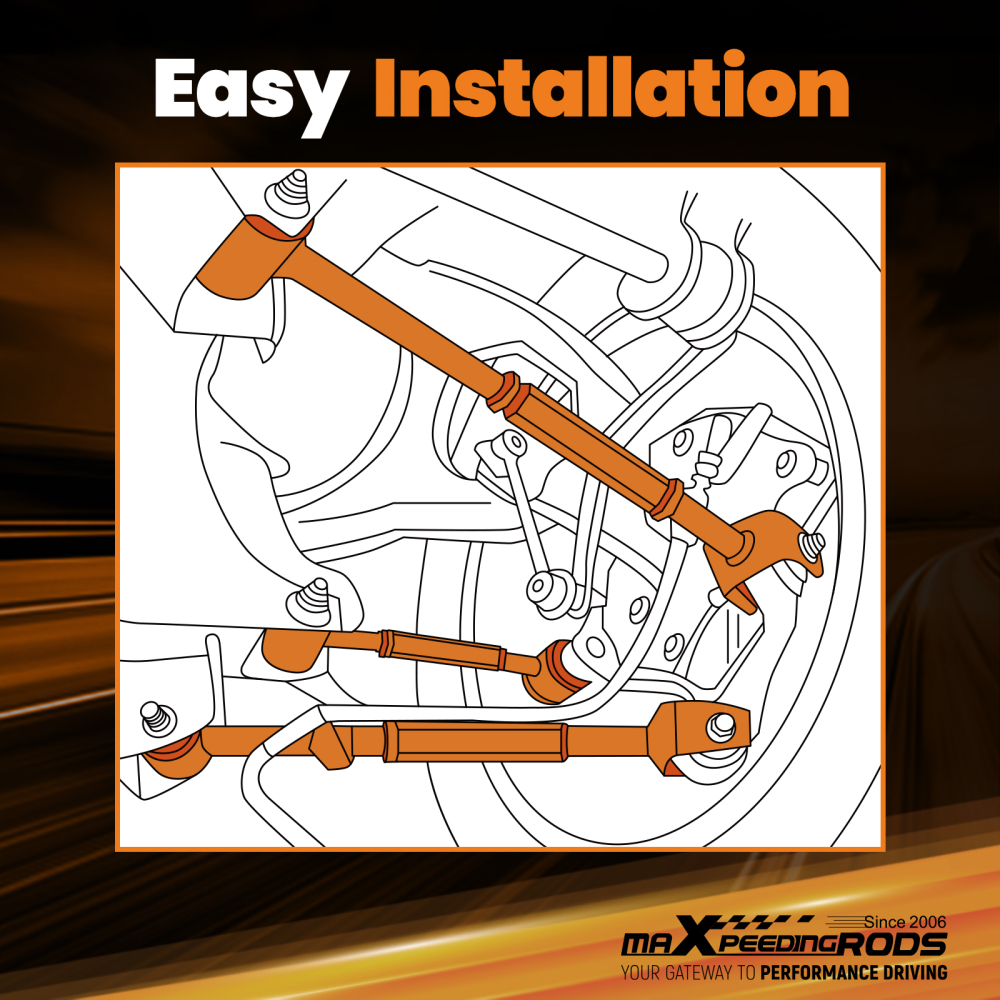 6x Rear Camber Control Arms + Front Lower Ball Joint for 2008-2017 compatible for Honda Accord