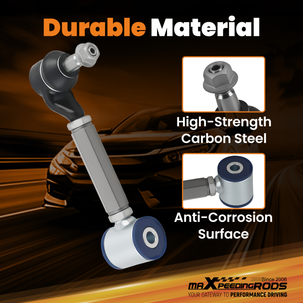 2x Rear Adjustable Camber Kit compatible for Honda Accord 2003-2007 compatible for Acura TSX 2004-2008