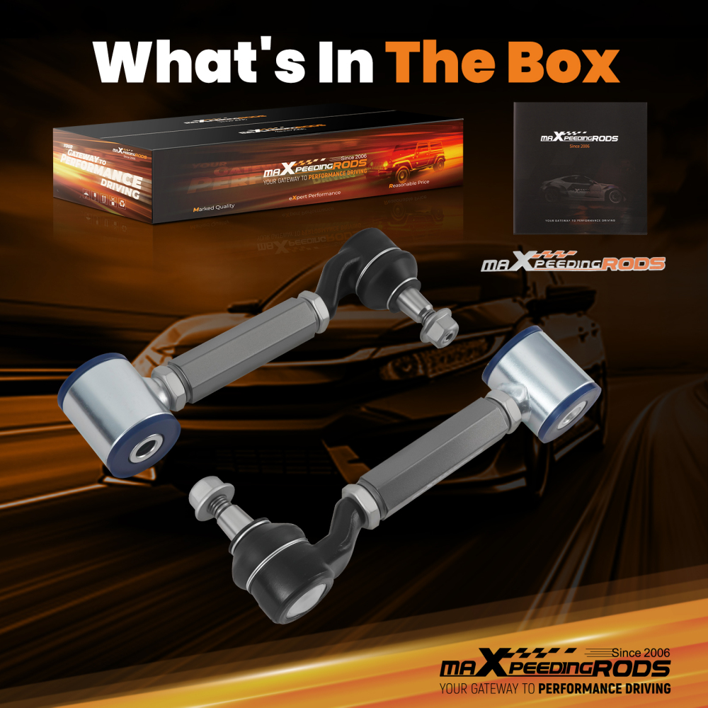 2x Rear Adjustable Camber Kit compatible for Honda Accord 2003-2007 compatible for Acura TSX 2004-2008