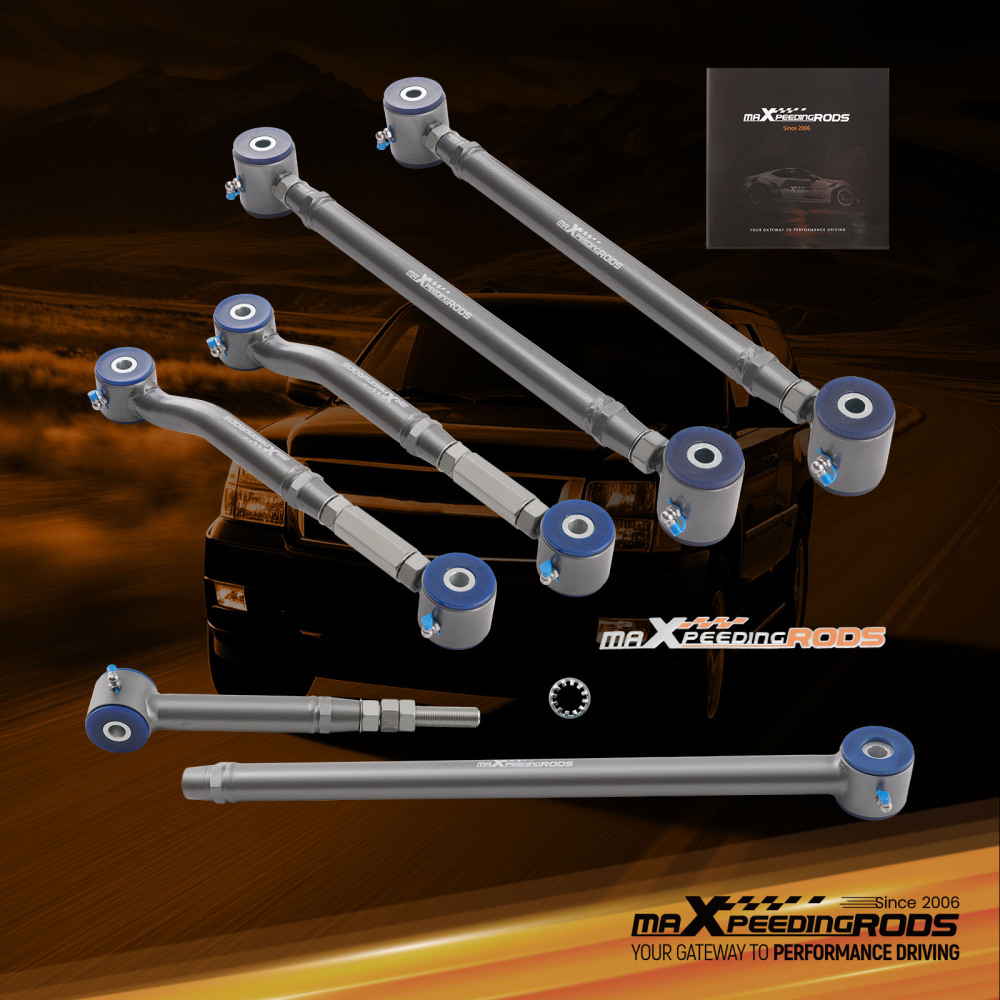 Adjustable Rear UpperLower Control Arms Track Bar compatible for GM SUV 2007-2014 compatible for Tahoe