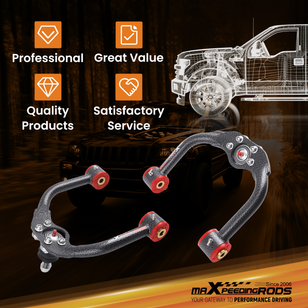 1-4 Lift Front Upper Control Arms for WK XK 2005-2010 Grand Cherokee Commander