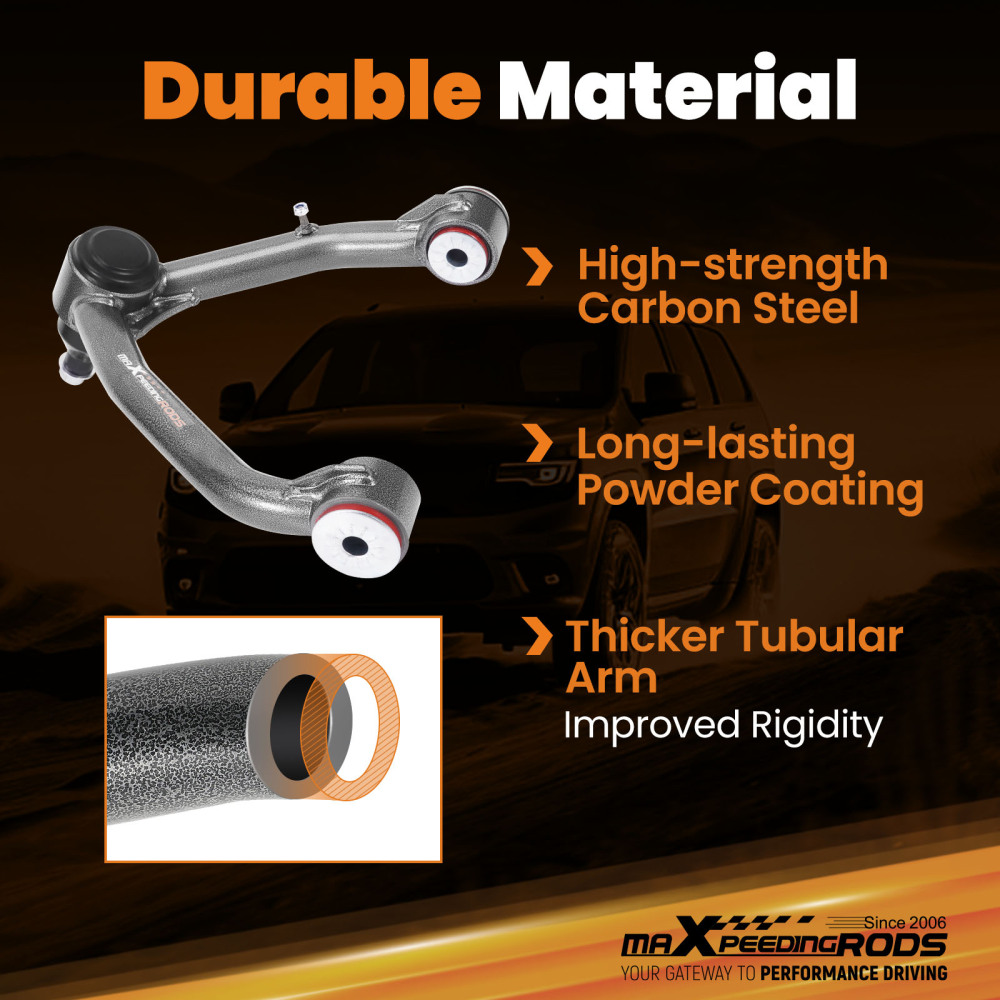 2-4 Lift Upper Control Arms for 14-18 compatible for Chevy Silverado GMC Sierra 1500 2WD 4WD