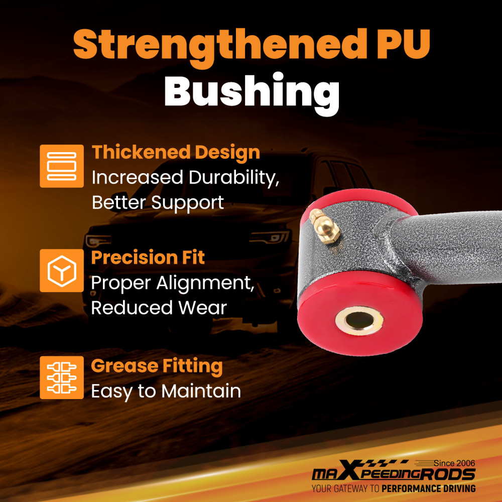 2-4 Lift Front Upper Control Arms Tubular For 1982-2004 compatible for Chevy S10 compatible for GMC S15 4X4