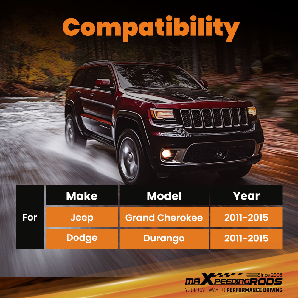 1-4 Lift Front Upper Control Arms for 11-2015 compatible for Jeep Grand Cherokee compatible for Dodge Durango