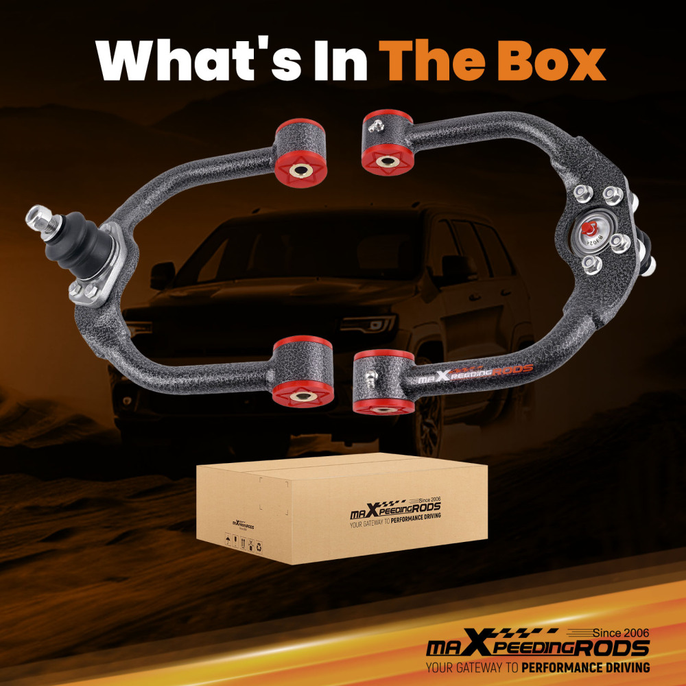 1-4 Lift Front Upper Control Arms for 11-2015 compatible for Jeep Grand Cherokee compatible for Dodge Durango