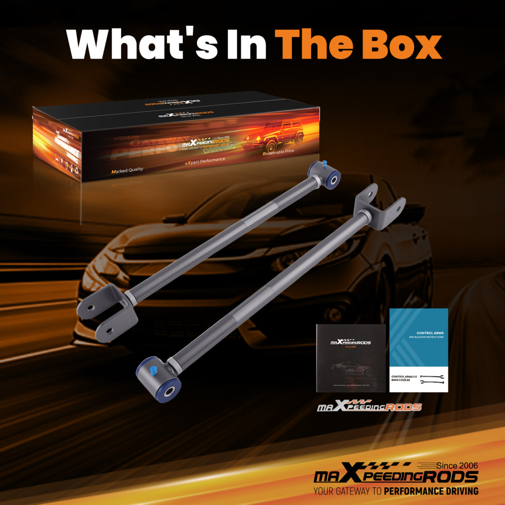 Adjustable Rear Camber Control Arms Kit compatible for BMW E36 E46 3 Series 325i E83 X3 Z4