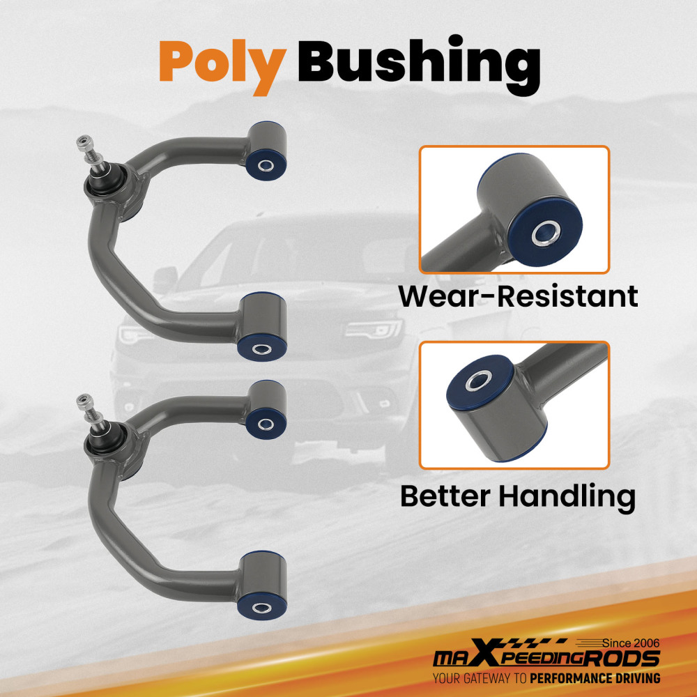 2pcs Front Upper Control Arms 0-2