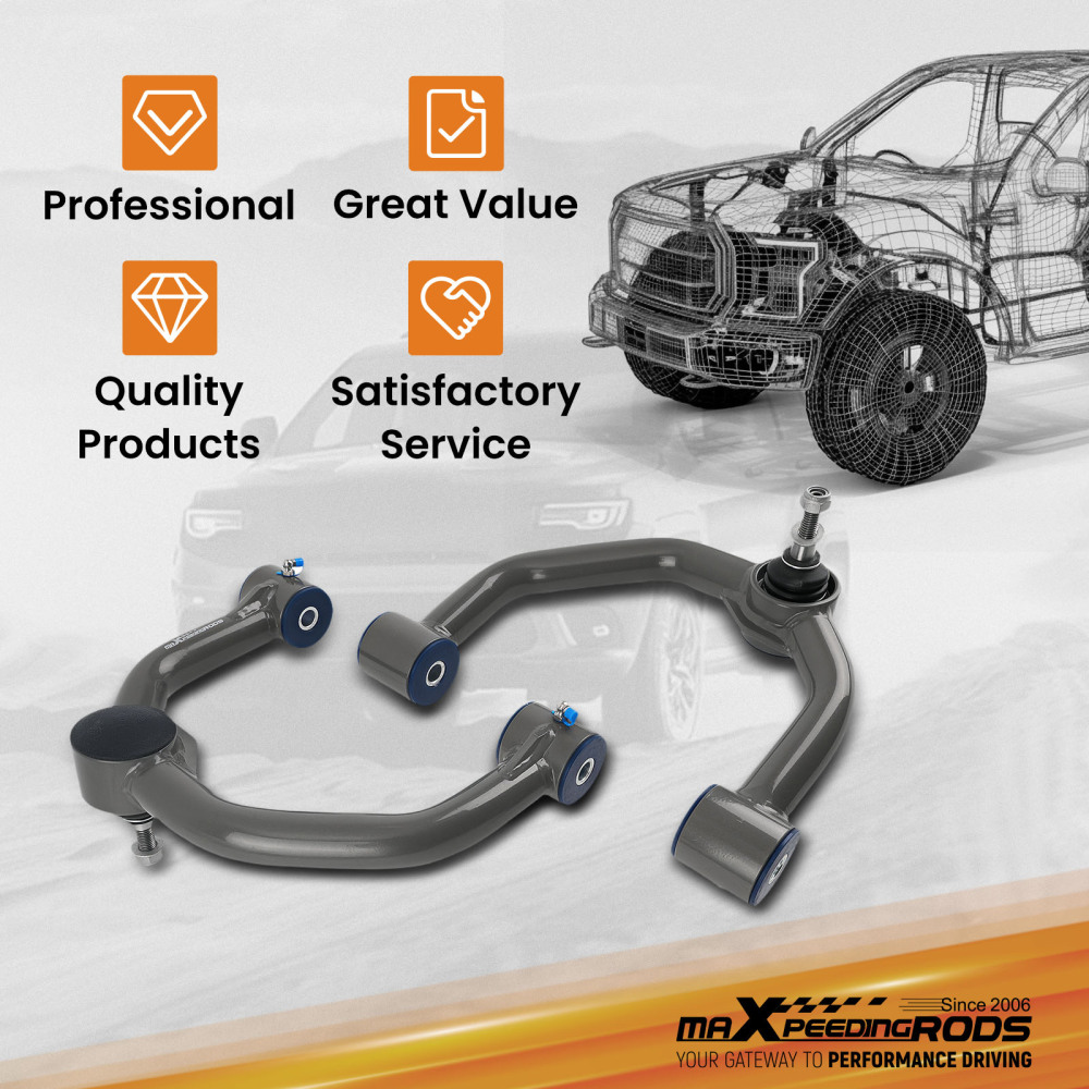 2pcs Front Upper Control Arms 0-2