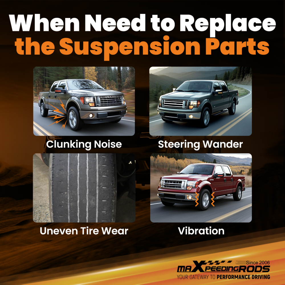 0-2 Lift Front Upper Lower Control Arms for 2009-2012 2013 compatible for Ford F-150 2WD/4WD