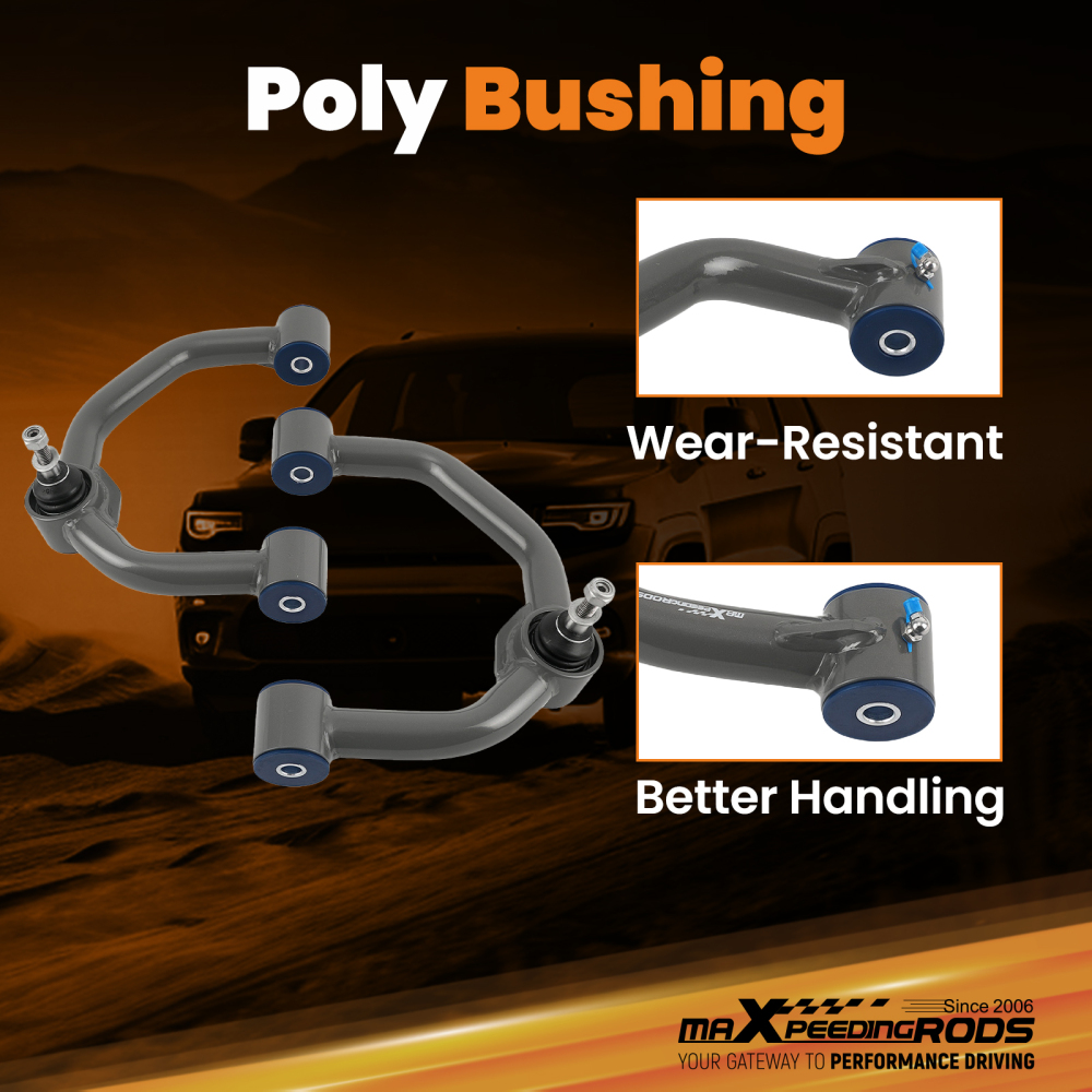 0-2 Lift Front Upper Lower Control Arms for 2009-2012 2013 compatible for Ford F-150 2WD/4WD