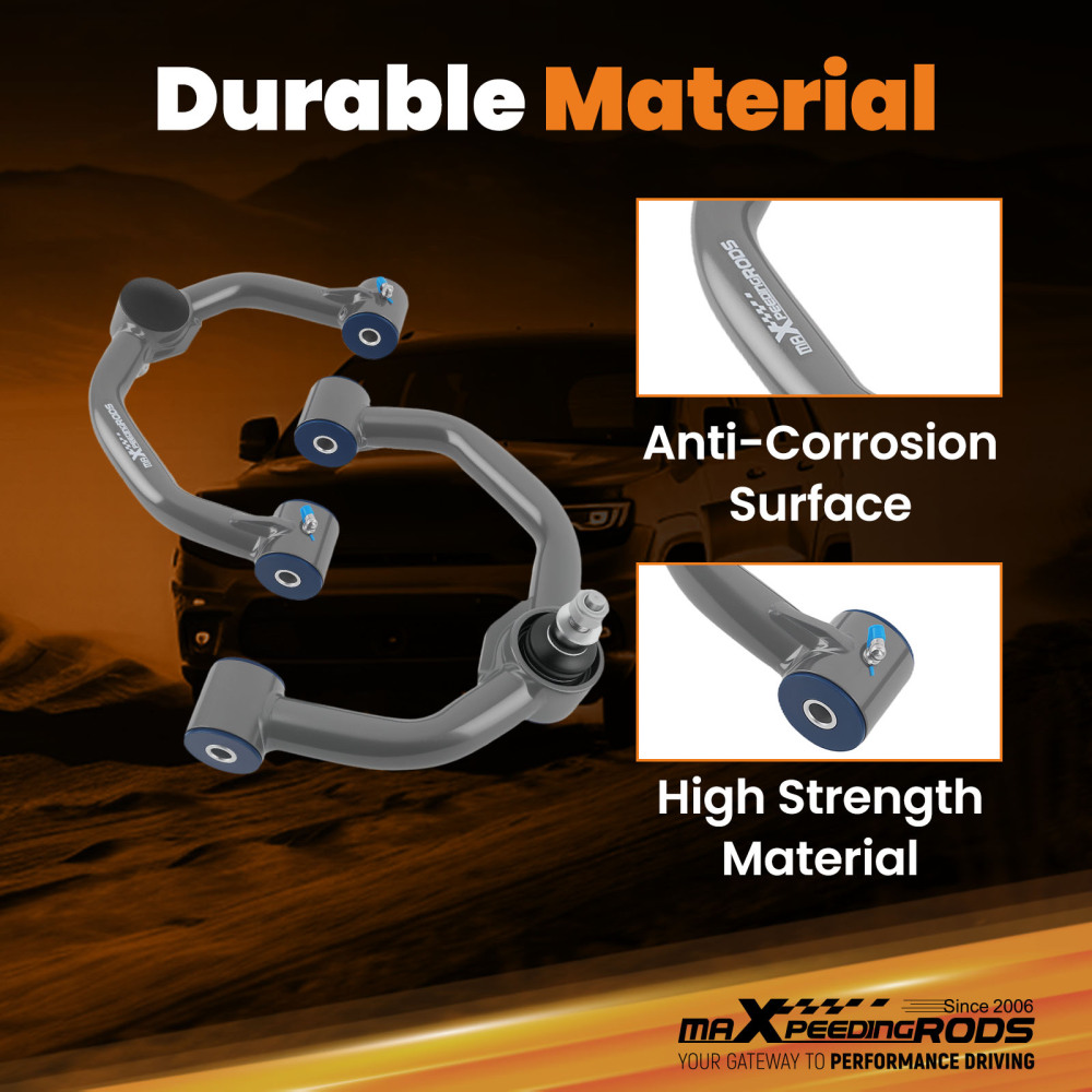 Suspension Front Upper Control Arms 2-4 Lift For 2004-2023 compatible for Ford F150 4X4 4WD