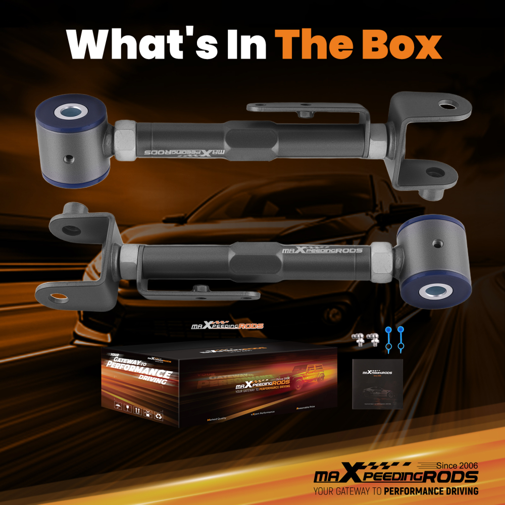 Adjustable Rear Camber Control Arms Kit for 2003-2011 compatible for Honda Element 02-06 CR-V