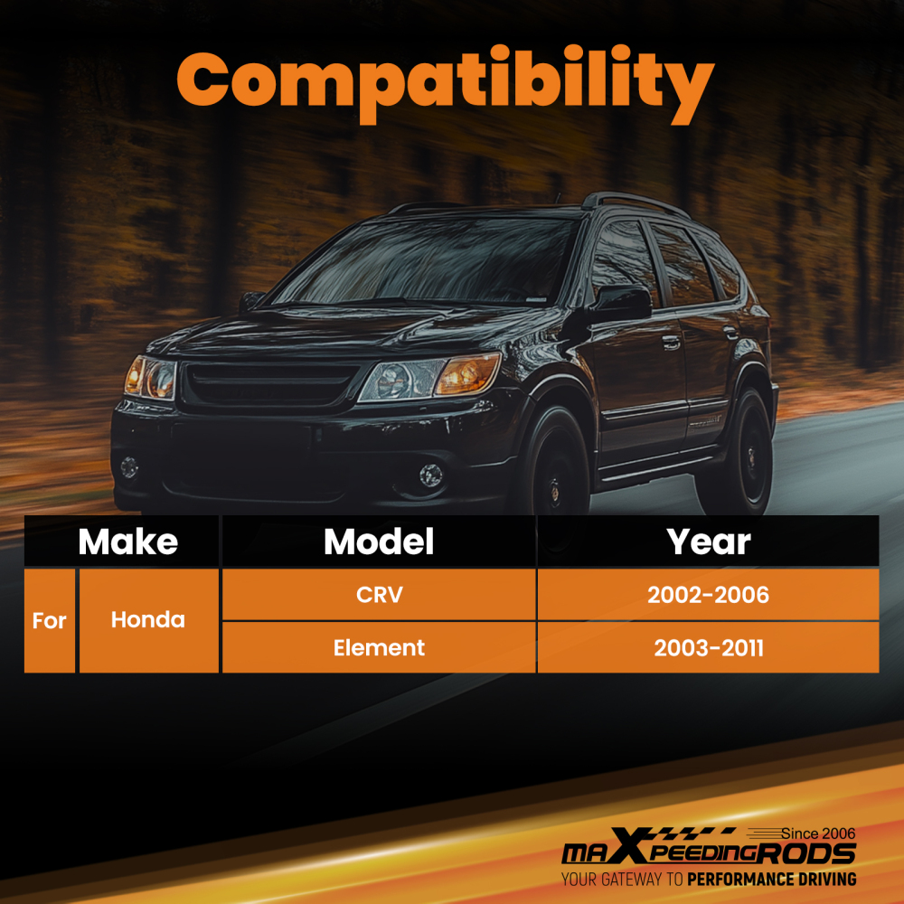 Adjustable Rear Camber Control Arms Kit for 2003-2011 compatible for Honda Element 02-06 CR-V