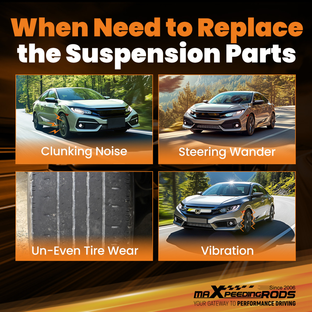 4x Rear Adjustable Camber Toe Arms For 2016 2017 2018 2019 2020-2024 compatible for Honda Civic