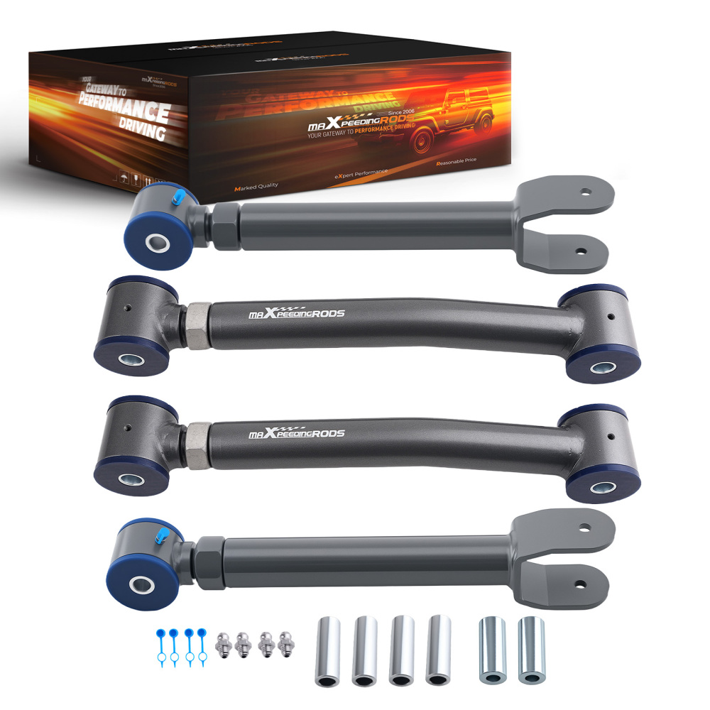4Pcs UpperLower Adjustable Front Control Arms compatible for Jeep Cherokee XJ 1984-2001
