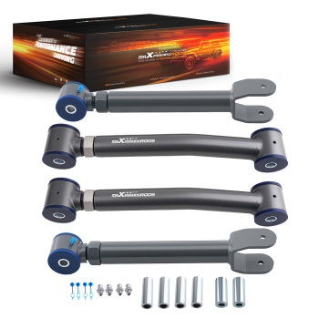 4Pcs UpperLower Adjustable Front Control Arms compatible for Jeep Cherokee XJ 1984-2001