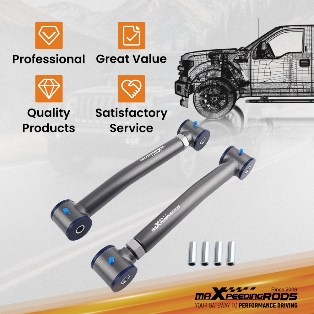 Front Lower Adjustable Control Arm Arms Kit compatible for Jeep Grand Cherokee ZJ 1993-1998