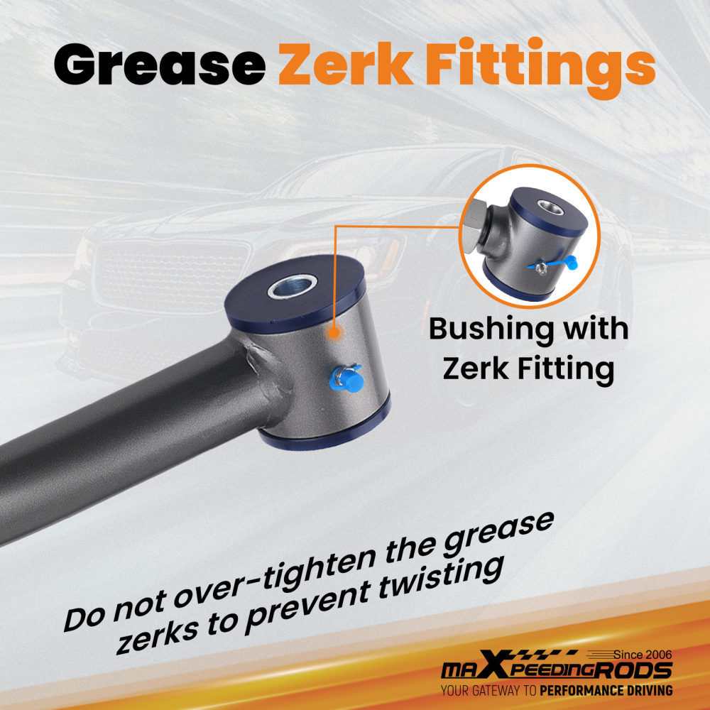 Adjustable Heavy Duty Front Lower Control Arms Kit compatible for Cherokee XJ 1984-2001