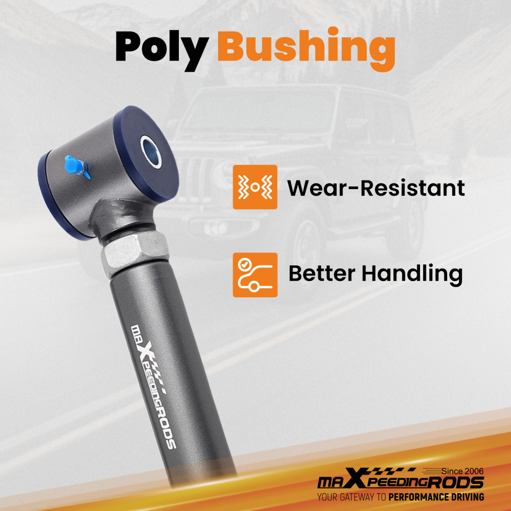 Adjustable Heavy Duty Front Lower Control Arms Kit compatible for Cherokee XJ 1984-2001