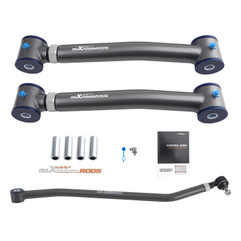 Front Lower Control Arm + Track Bar compatible for Jeep Cherokee XJ 1984-2001 Wrangler TJ