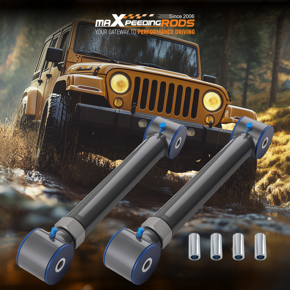 PAIR REAR UPPER ADJUSTABLE CONTROL ARM KITS compatible for JEEP WRANGLER TJ 1997-2006