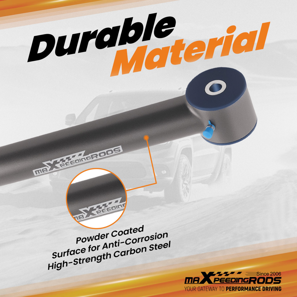 2pcs Rear Upper Adjustable Control Arm Kits compatible for Jeep Wrangler TJ 1997-2006