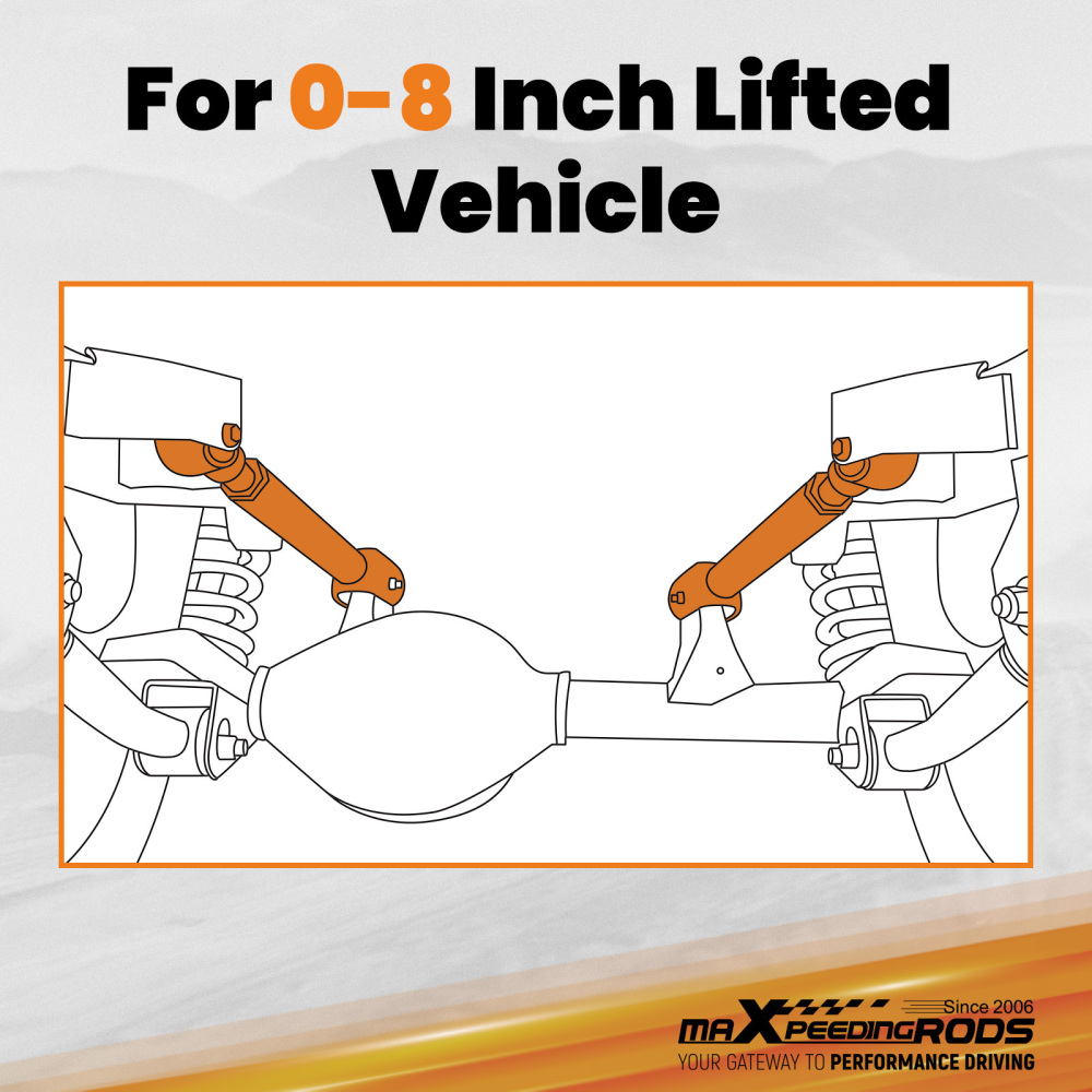 2pcs Rear Upper Adjustable Control Arm Kits compatible for Jeep Wrangler TJ 1997-2006