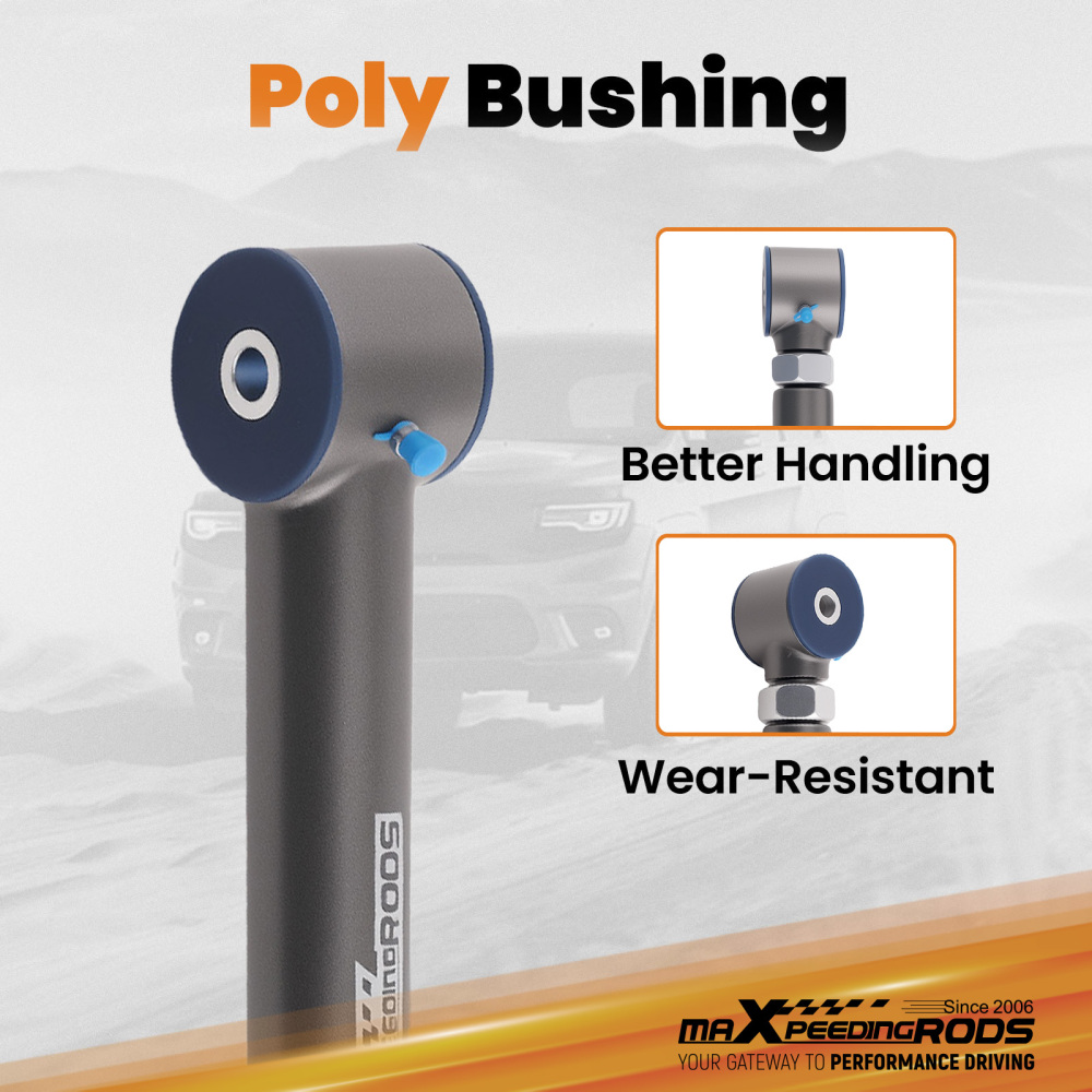 2pcs Rear Upper Adjustable Control Arm Kits compatible for Jeep Wrangler TJ 1997-2006