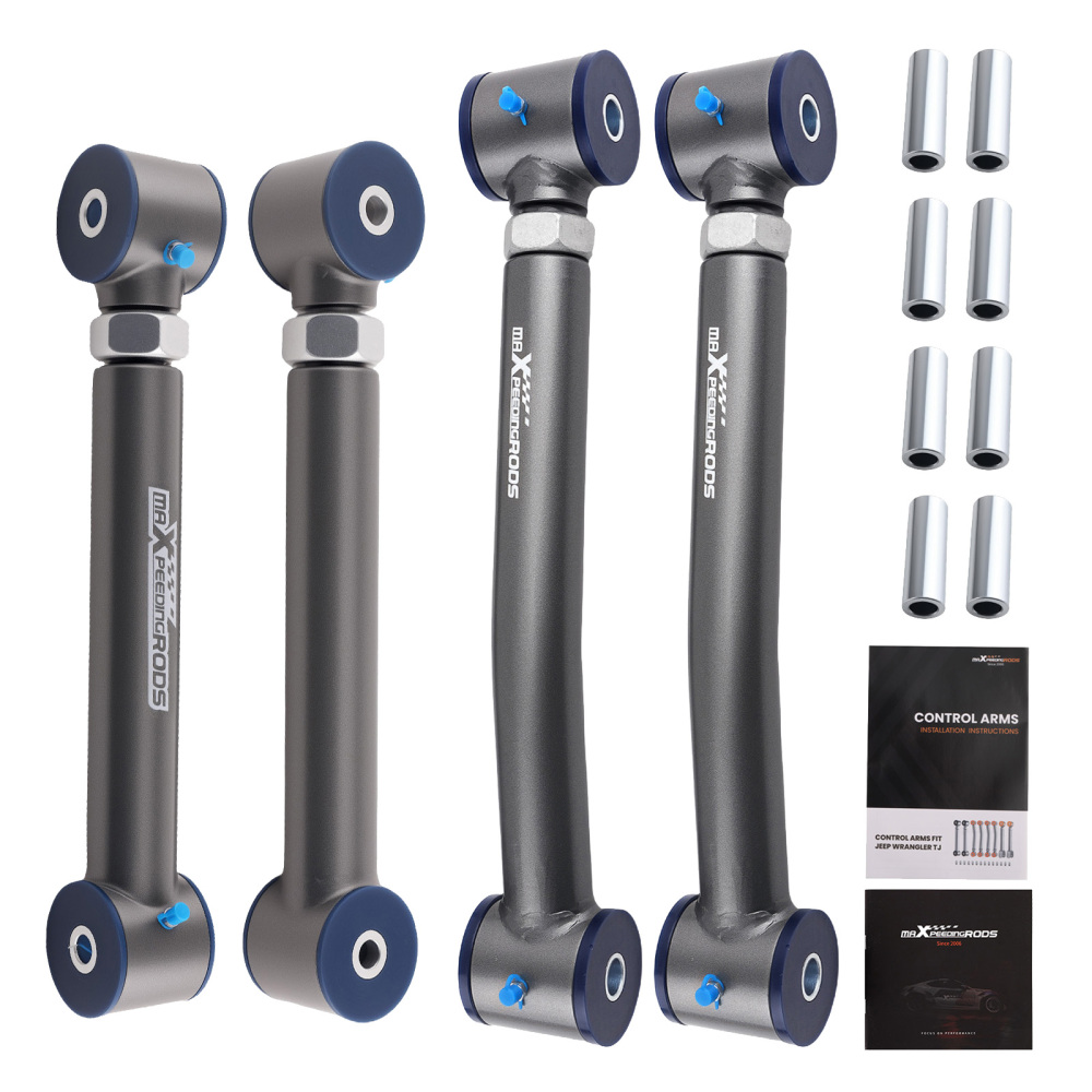 4PCS BRAZO DE CONTROL TRASERO AJUSTABLE compatible para JEEP WRANGLER TJ GRAND CHEROKEE ZJ