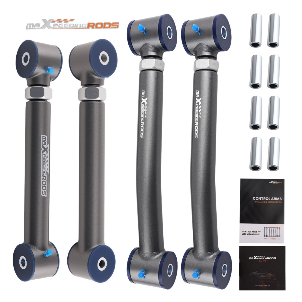 Suspension Rear Adjustable Control Arms Set for 1997-2005 2006 compatible for Jeep Wrangler TJ