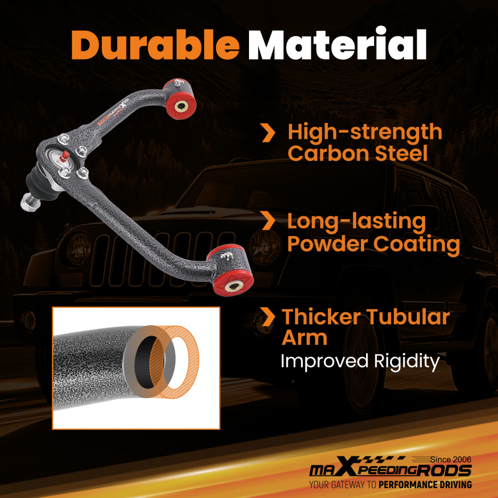 Suspension Upgrade Front Upper Control Arm 1-4 Lift compatible for Jeep Liberty 2002-2007