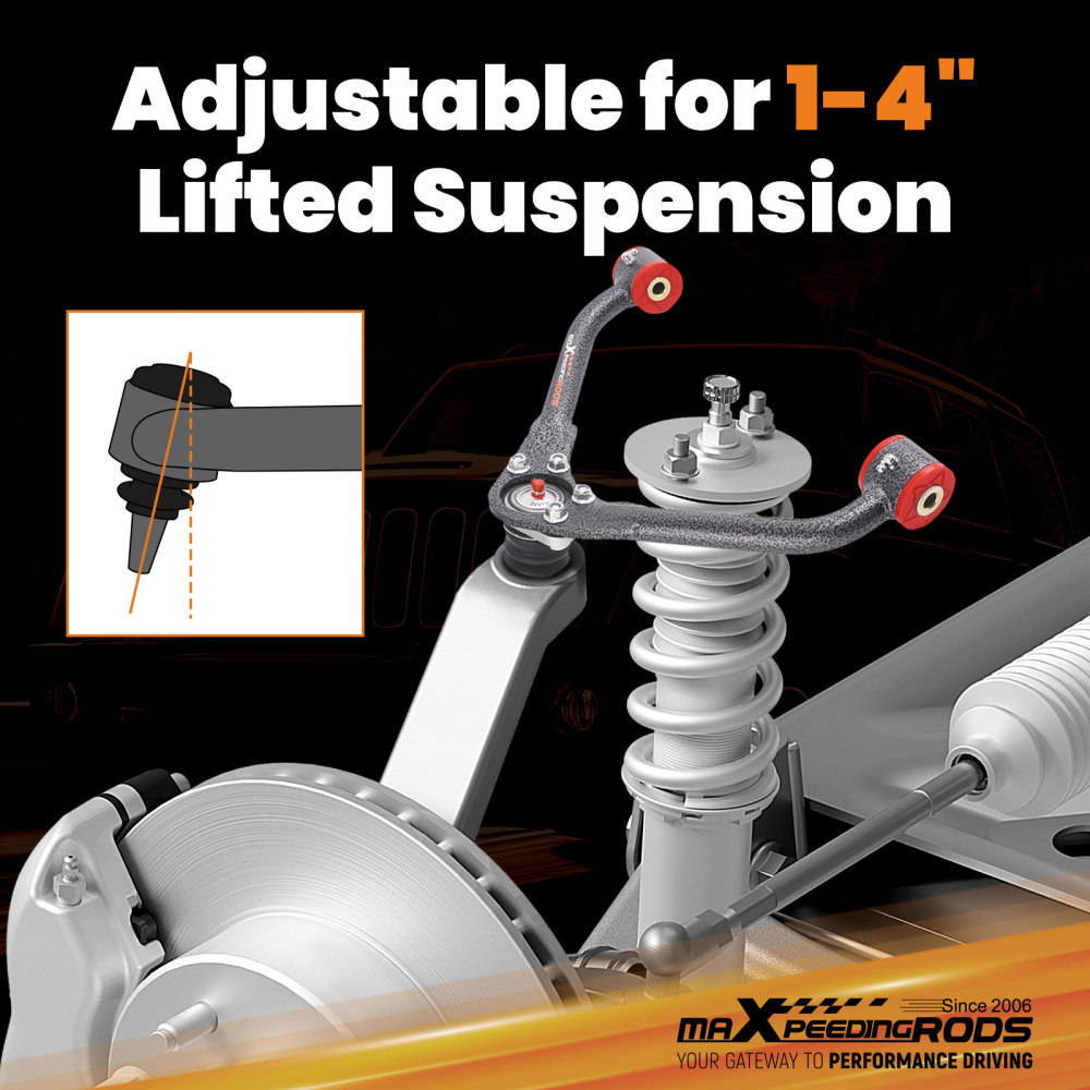 Suspension Upgrade Front Upper Control Arm 1-4 Lift compatible for Jeep Liberty 2002-2007