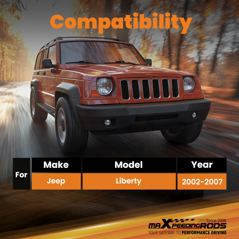 Suspension Upgrade Front Upper Control Arm 1-4 Lift compatible for Jeep Liberty 2002-2007