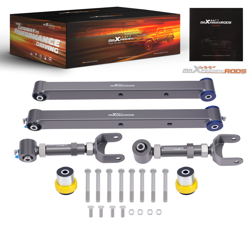 Rear Upper Lower Control Trailing Arms compatible for GM A-Body compatible for Chevelle Cutlass 67-72
