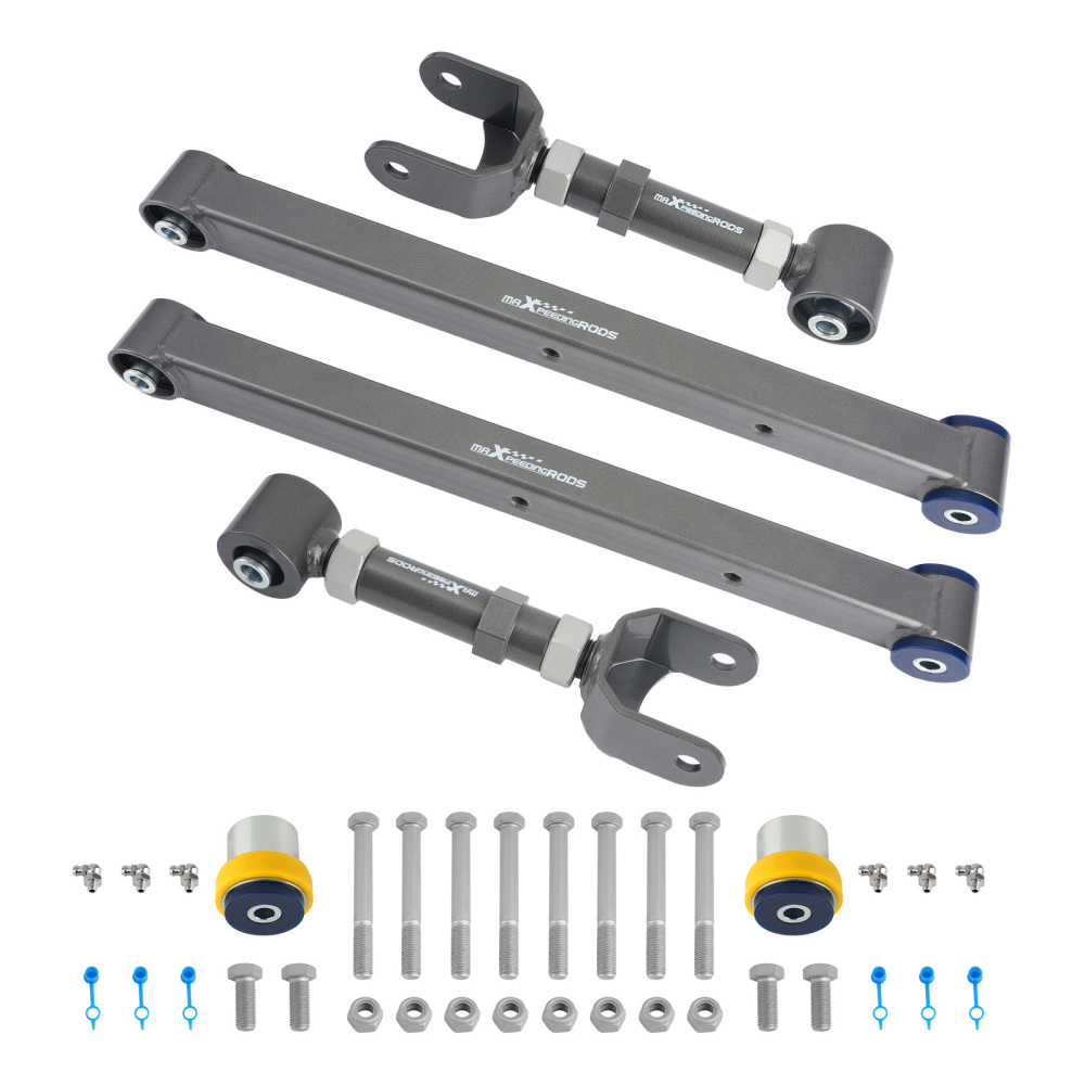 Adjustable Rear Control Trailing Arms Brace Kit compatible for GM A-Body 68-72 compatible for Chevelle