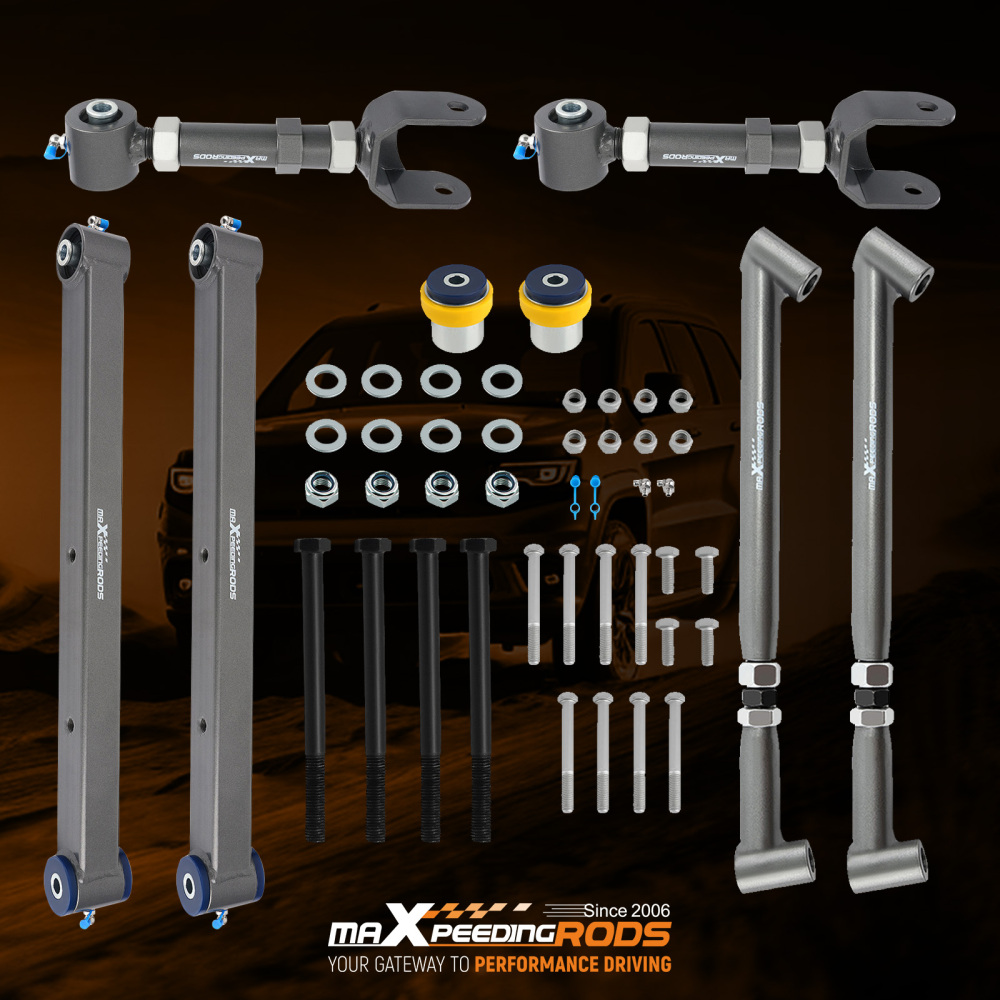 Adjustable Rear Control Trailing Arms Brace Kit compatible for GM A-Body 68-72 compatible for Chevelle