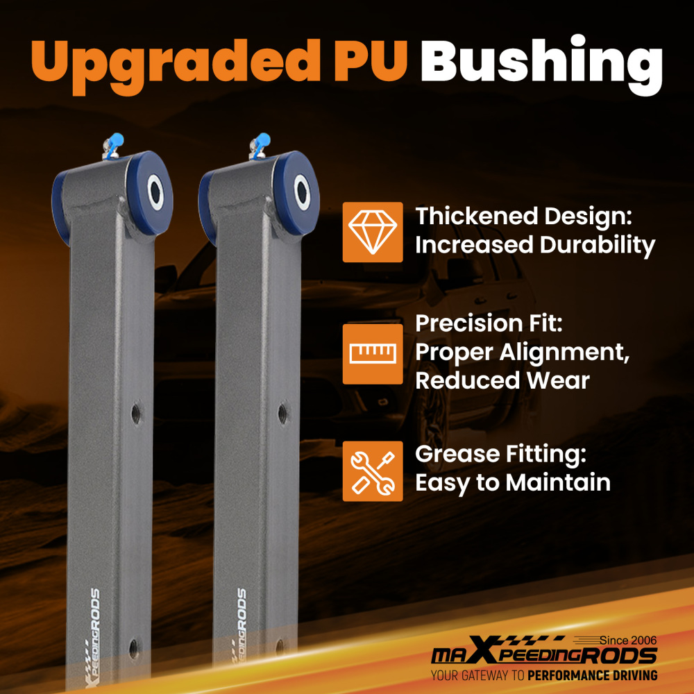 Adjustable Rear Control Trailing Arms Brace Kit compatible for GM A-Body 68-72 compatible for Chevelle