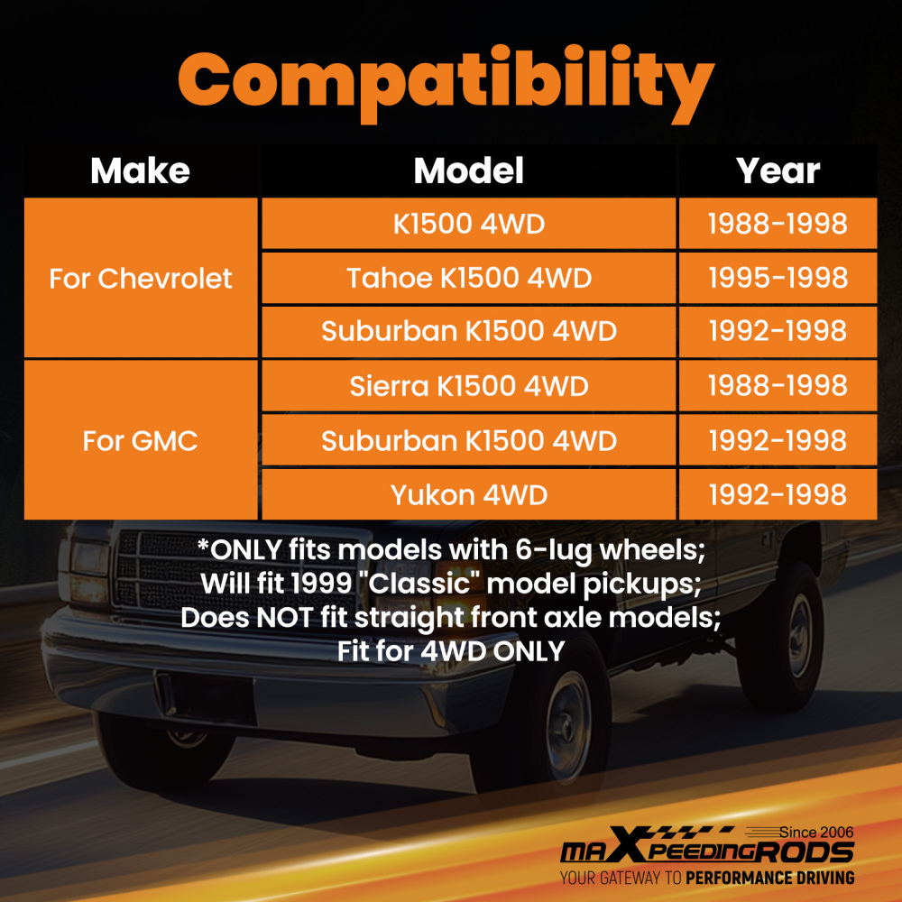 Front Upper Control Arms 2-4