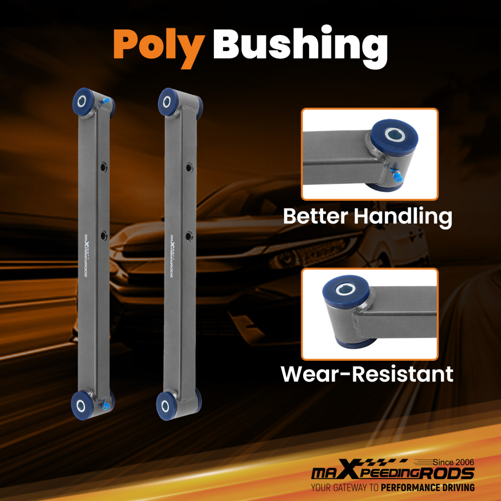 2Pcs Rear Lower Control Arms for 1971-1976 compatible for Chevrolet Caprice compatible for GM B-Body