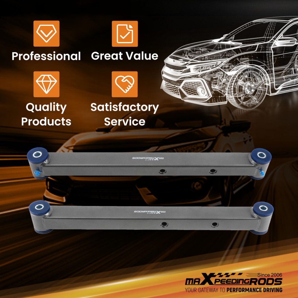 2Pcs Rear Lower Control Arms for 1971-1976 compatible for Chevrolet Caprice compatible for GM B-Body