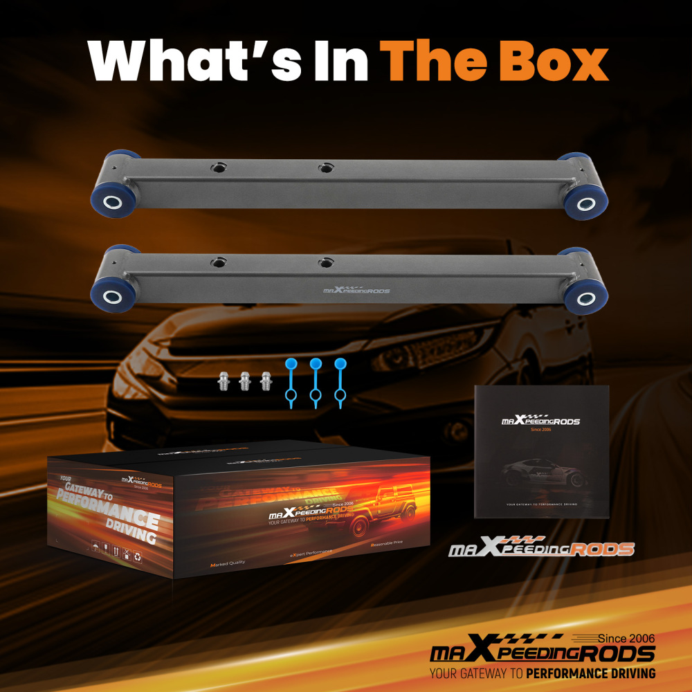 2Pcs Rear Lower Control Arms for 1971-1976 compatible for Chevrolet Caprice compatible for GM B-Body