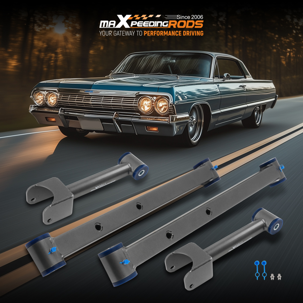 4x Suspension Rear Control Arms compatible for GM B-Body 78-88-96 compatible for Buick Roadmaster LeSabre