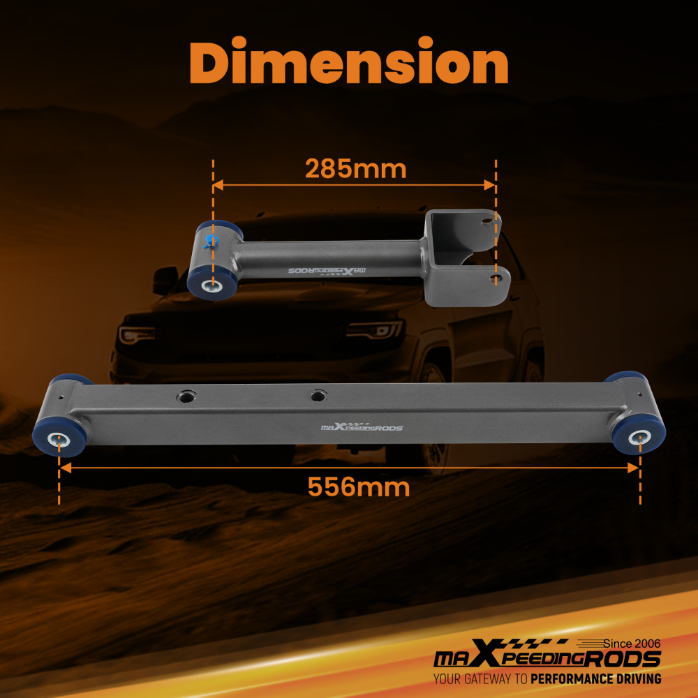 4x Suspension Rear Control Arms compatible for GM B-Body 78-88-96 compatible for Buick Roadmaster LeSabre