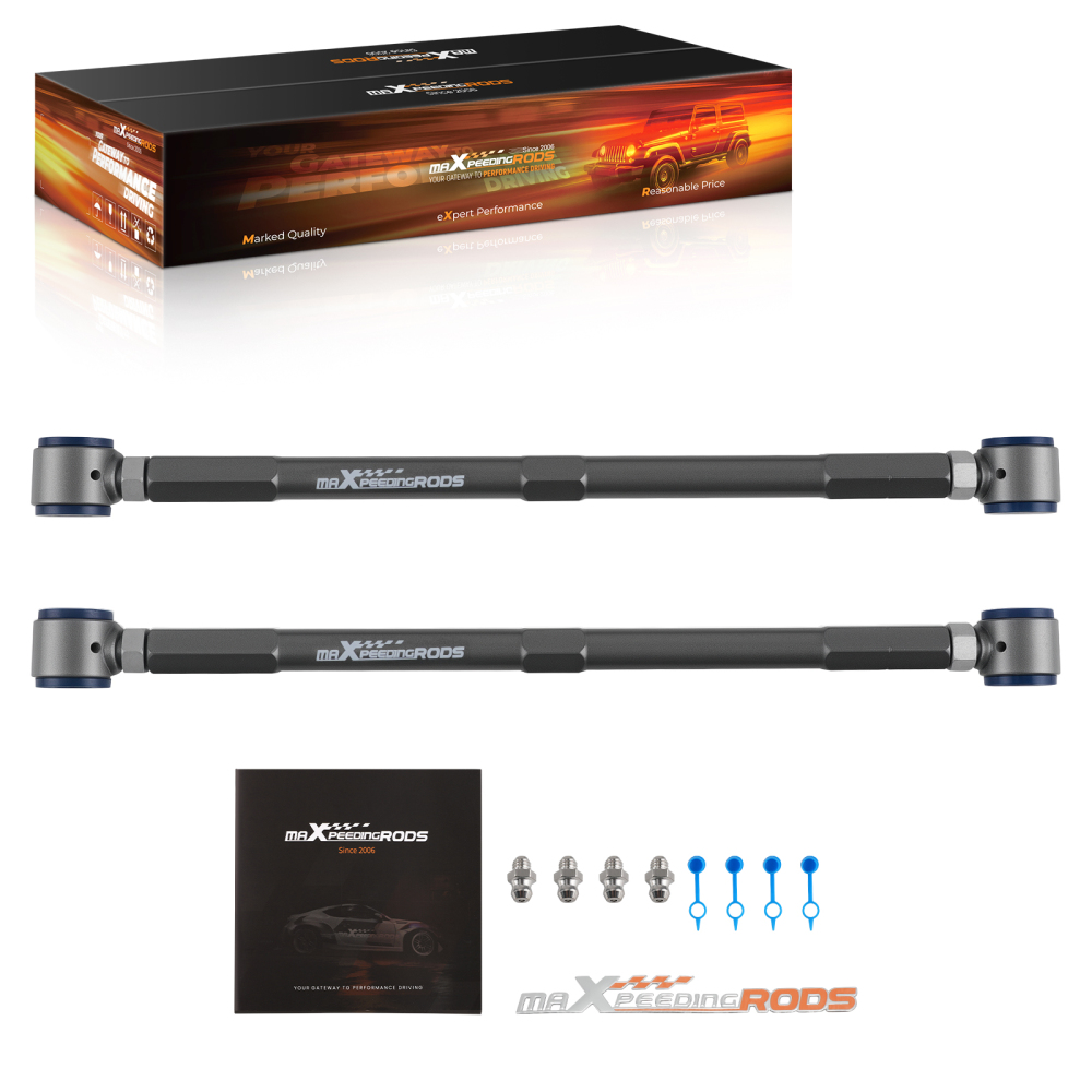 2x Suspension Adjustable Rear Lower Camber Arms +/- 4 compatible for Mini Cooper 2002-2013