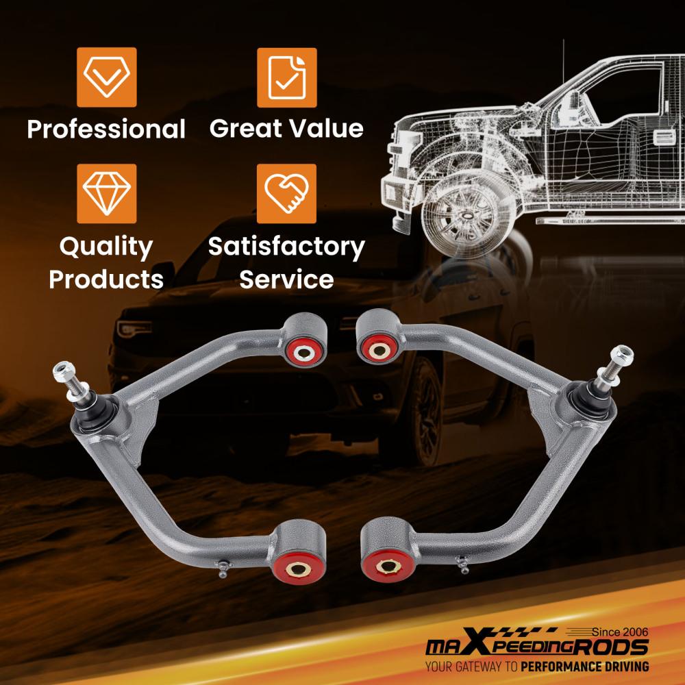 2X BRACCIO DI CONTROLLO SUPERIORE ANTERIORE DA 2-4 compatibile per DODGE RAM 1500 2006-2023