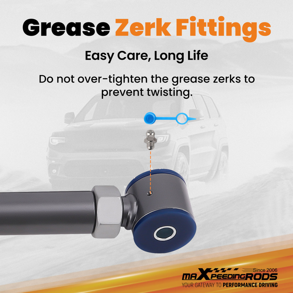 Adjustable Upgraded Front Control Arms For 1994-2009 compatible for Dodge Ram 4x4 4WD 0-6 Lift